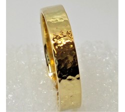 ALIANZA ORO AMARILLO 18K MARTELADA