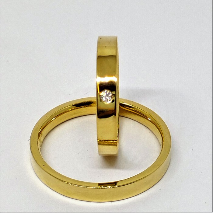 ALIANZA PLANA ORO AMARILLO 18K