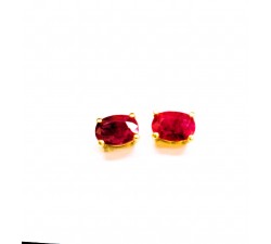 PENDIENTES DE RUBIS NATURALES