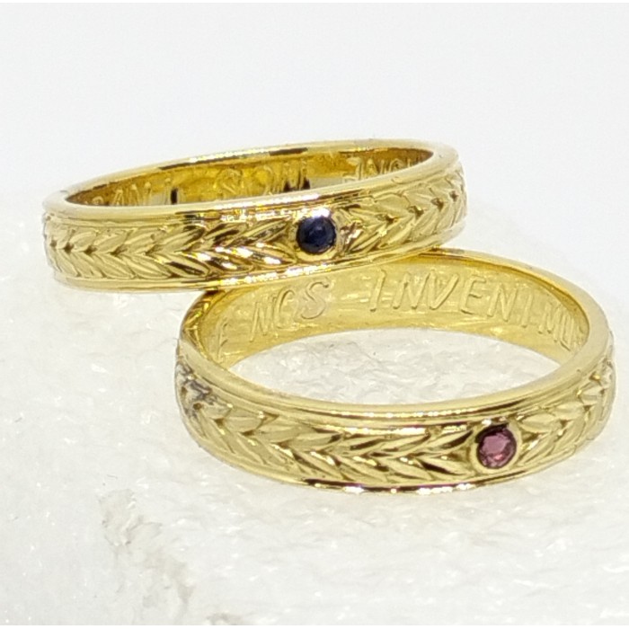 ALIANZAS ORO 18K ESTILO ROMANAS