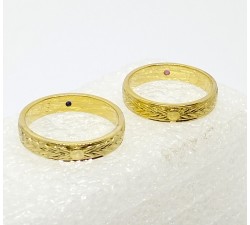 ALIANZAS ORO 18K ESTILO ROMANAS