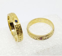 ALIANZAS ORO 18K ESTILO ROMANAS