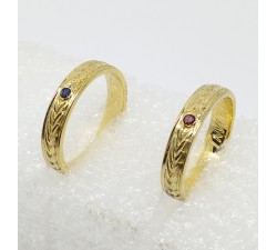 ALIANZAS ORO 18K ESTILO ROMANAS